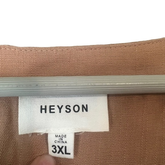 Heyson tiered button down blouse 3xl - Picture 6 of 8